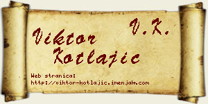 Viktor Kotlajić vizit kartica
